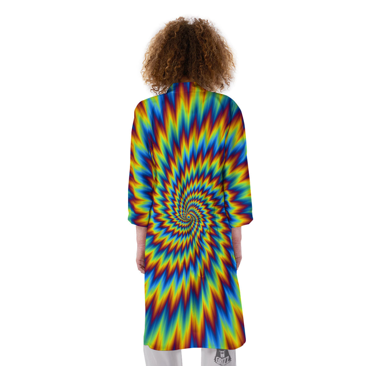 Illusion Optical Psychedelic Expansion Kimono-grizzshop