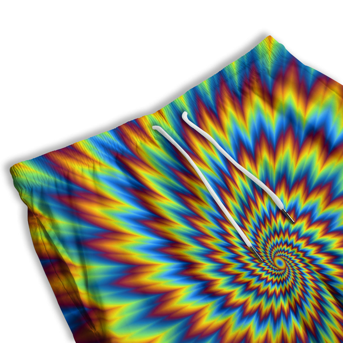 Illusion Optical Psychedelic Expansion Men's Athletic Shorts