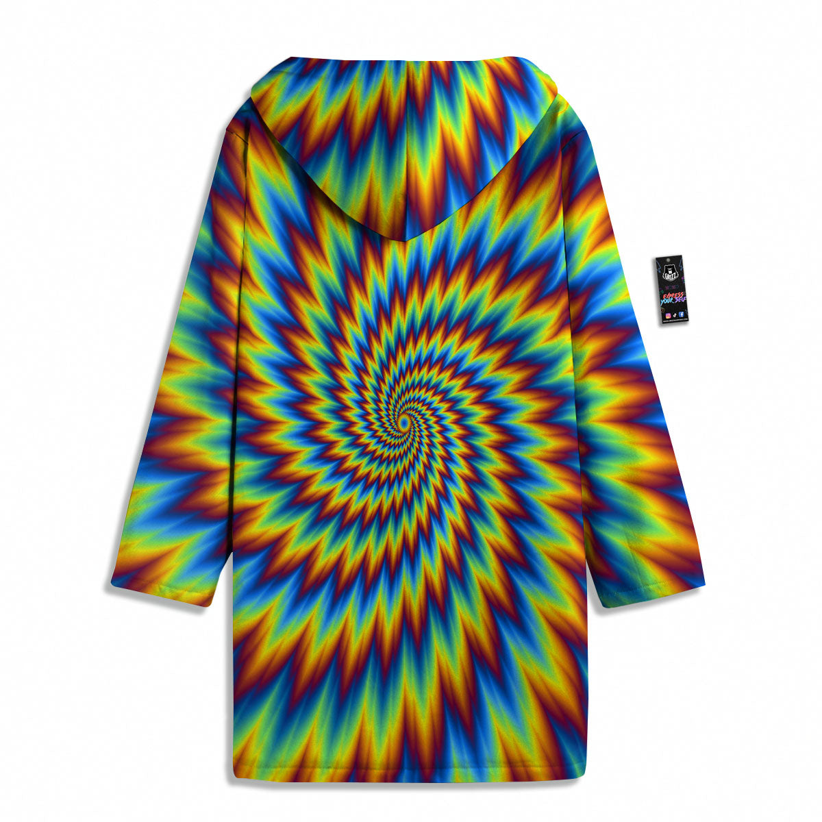 Illusion Optical Psychedelic Expansion Men's Windbreaker Jacket-grizzshop