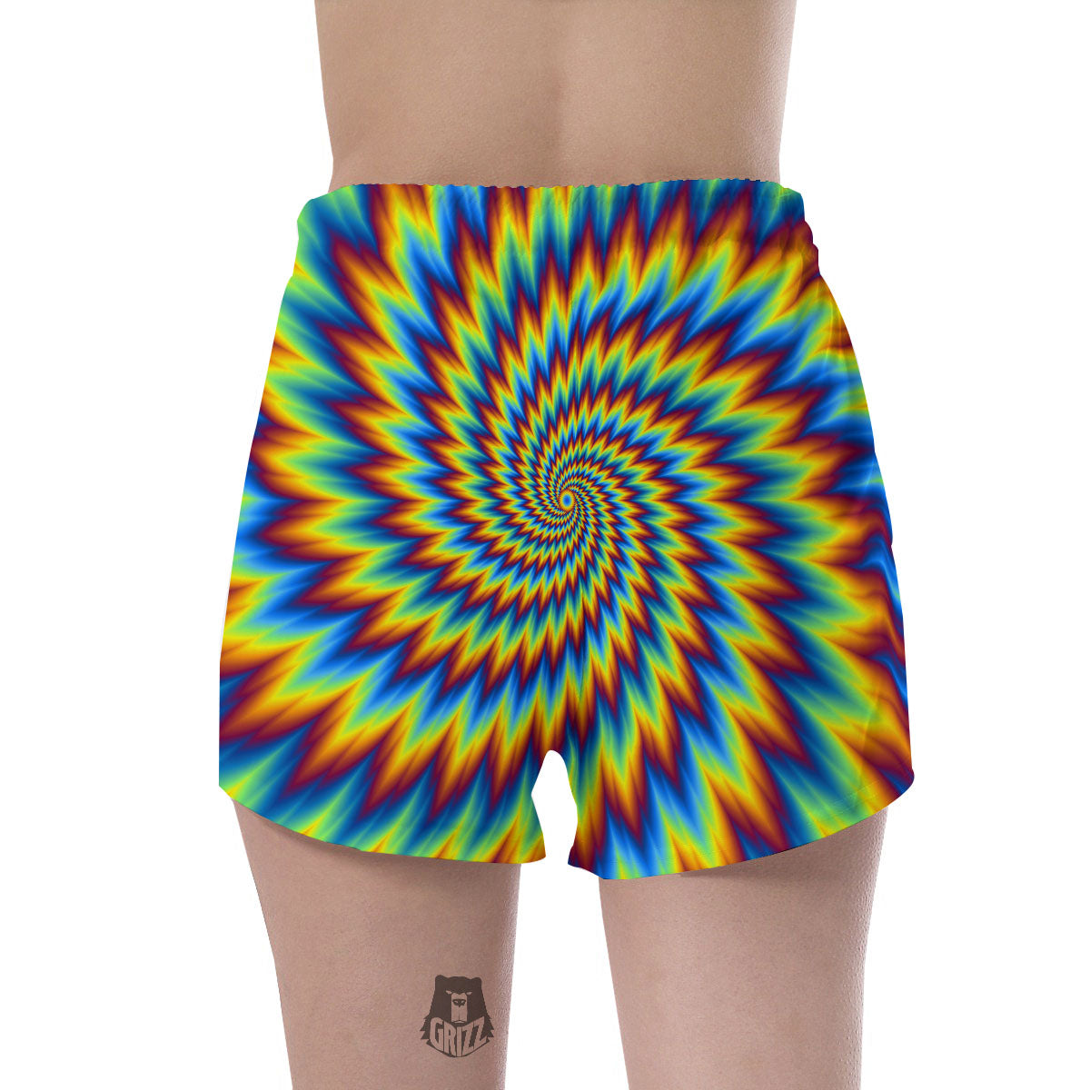 Illusion Optical Psychedelic Expansion Women's Shorts-grizzshop