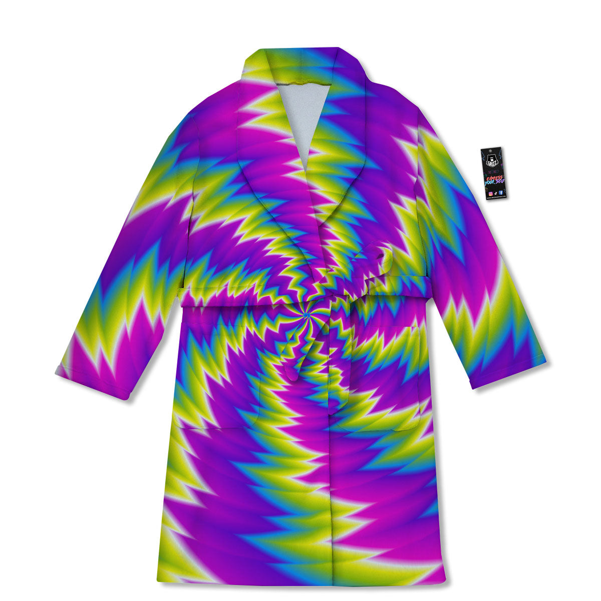 Illusion Optical Psychedelic Radiant Bathrobe-grizzshop