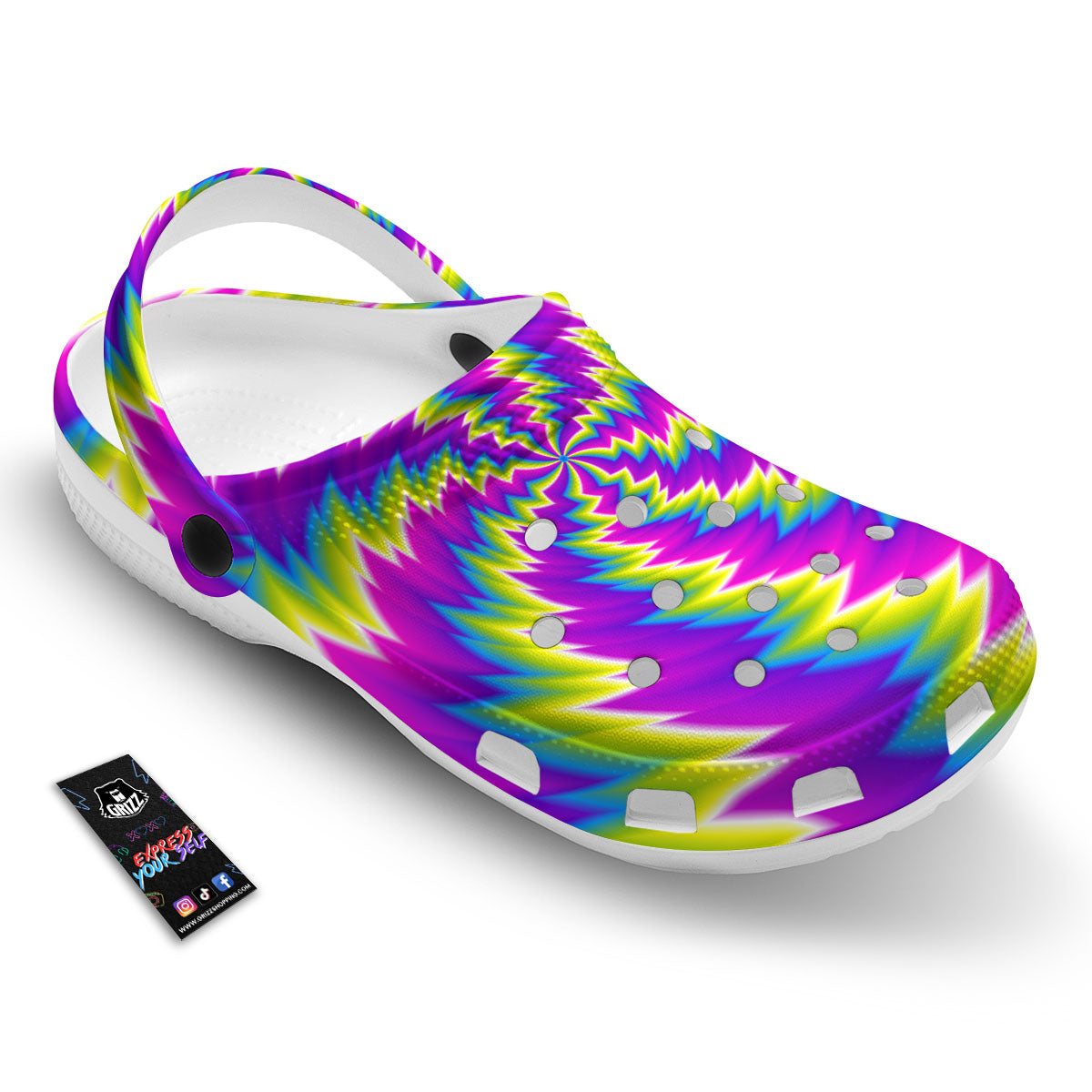 Illusion Optical Psychedelic Radiant Clog-grizzshop