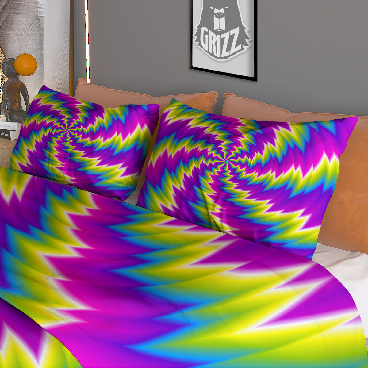 Hummingbird And Wild Flowers Print Pattern Duvet Cover Bedding Set