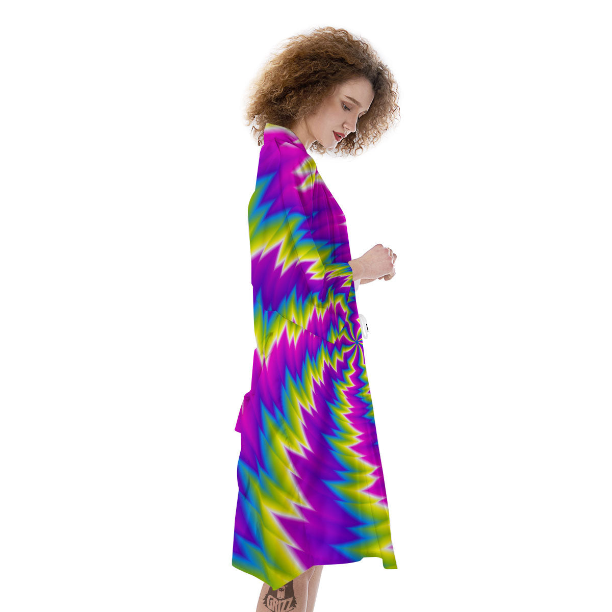 Illusion Optical Psychedelic Radiant Kimono-grizzshop