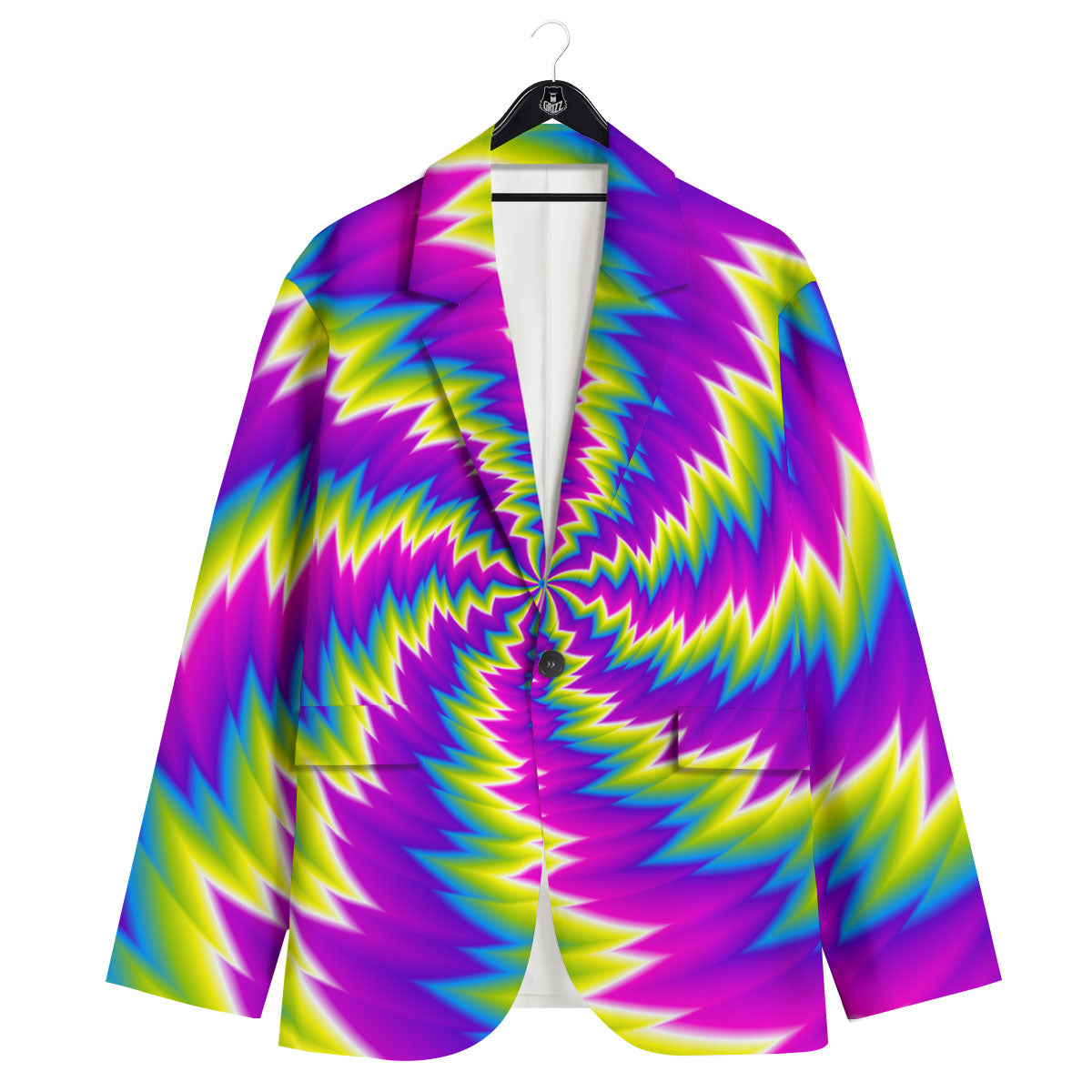 Illusion Optical Psychedelic Radiant Men's Sport Coat-grizzshop