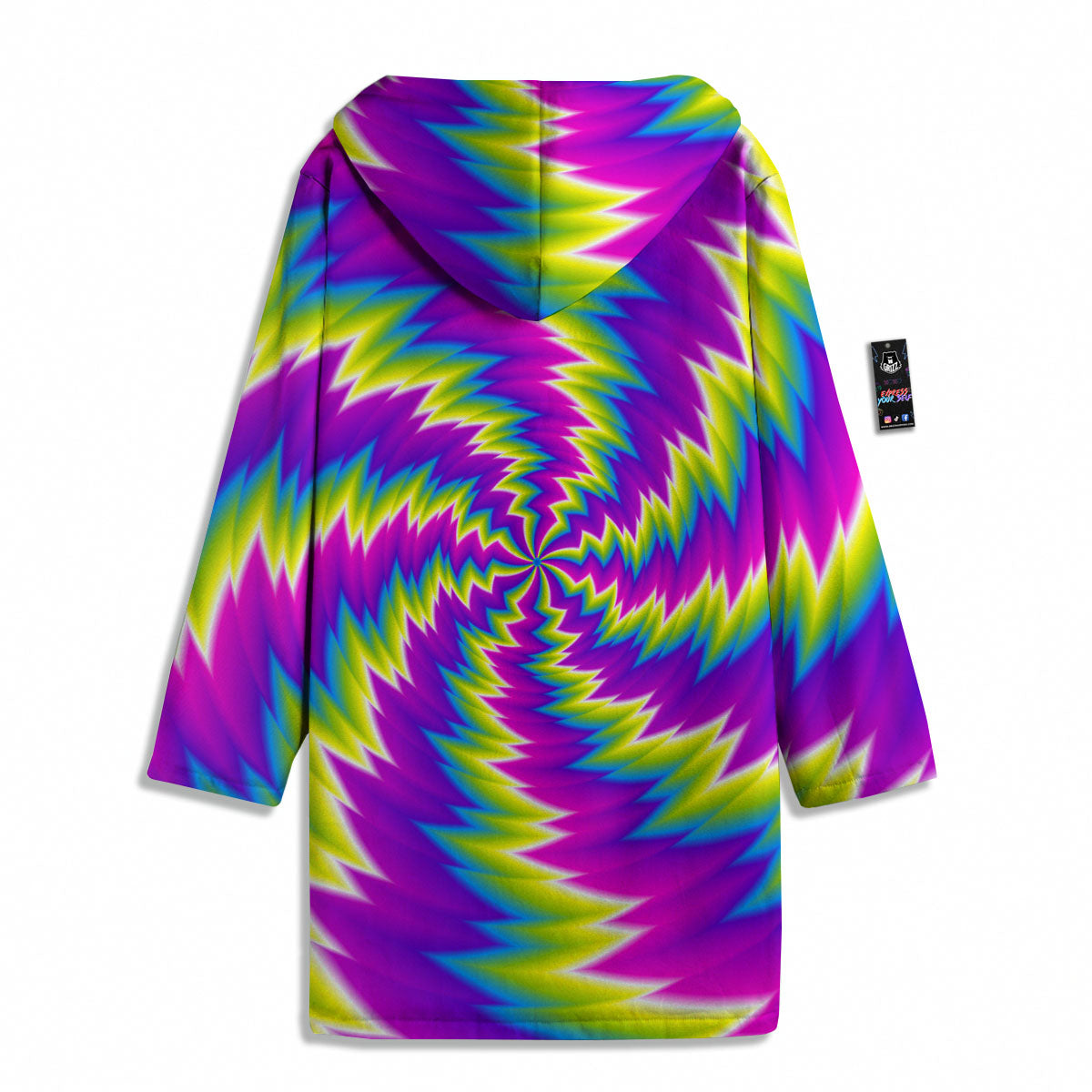 Illusion Optical Psychedelic Radiant Men's Windbreaker Jacket-grizzshop