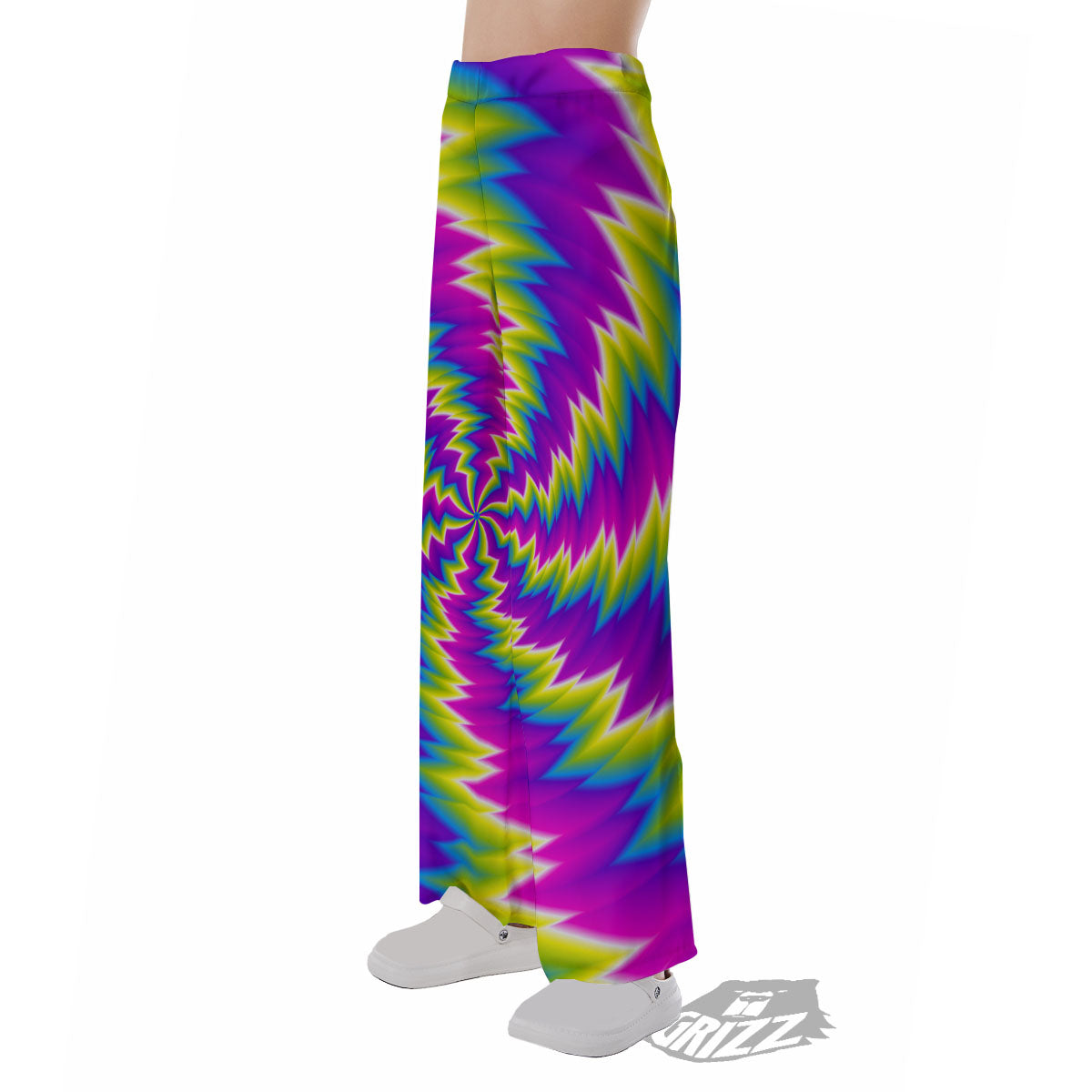Illusion Optical Psychedelic Radiant Pajama Pants-grizzshop