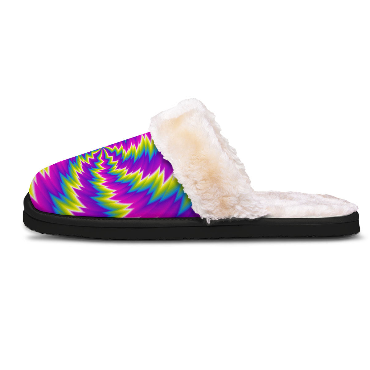 Illusion Optical Psychedelic Radiant Slippers-grizzshop