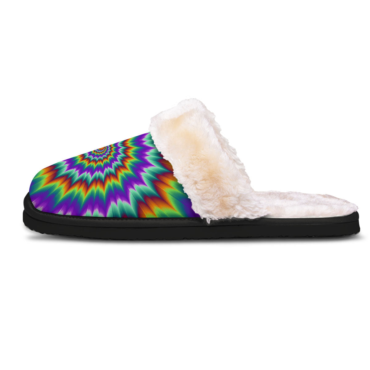 Illusion Optical Psychedelic Spiral Slippers-grizzshop
