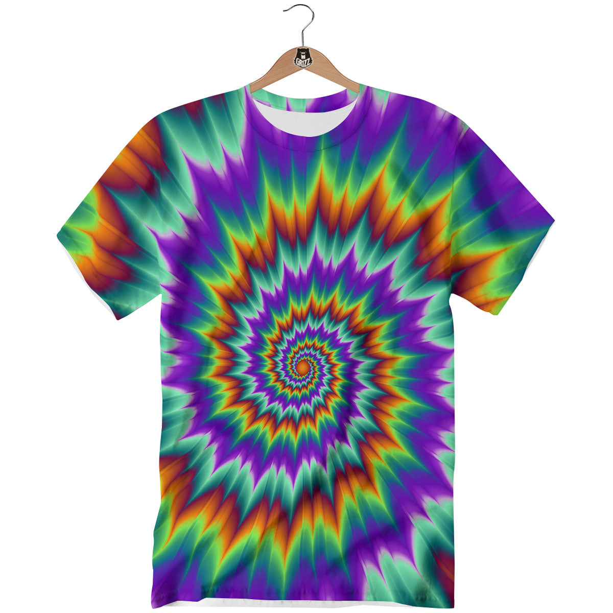 Illusion Optical Psychedelic Spiral T-Shirt-grizzshop