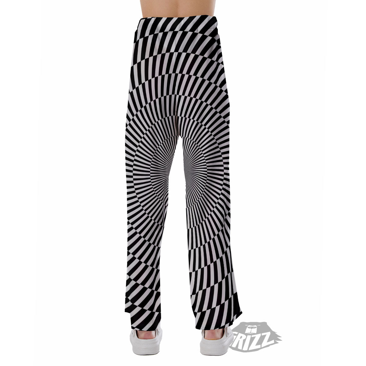 Illusion Optical Psychedelic Web Pajama Pants-grizzshop