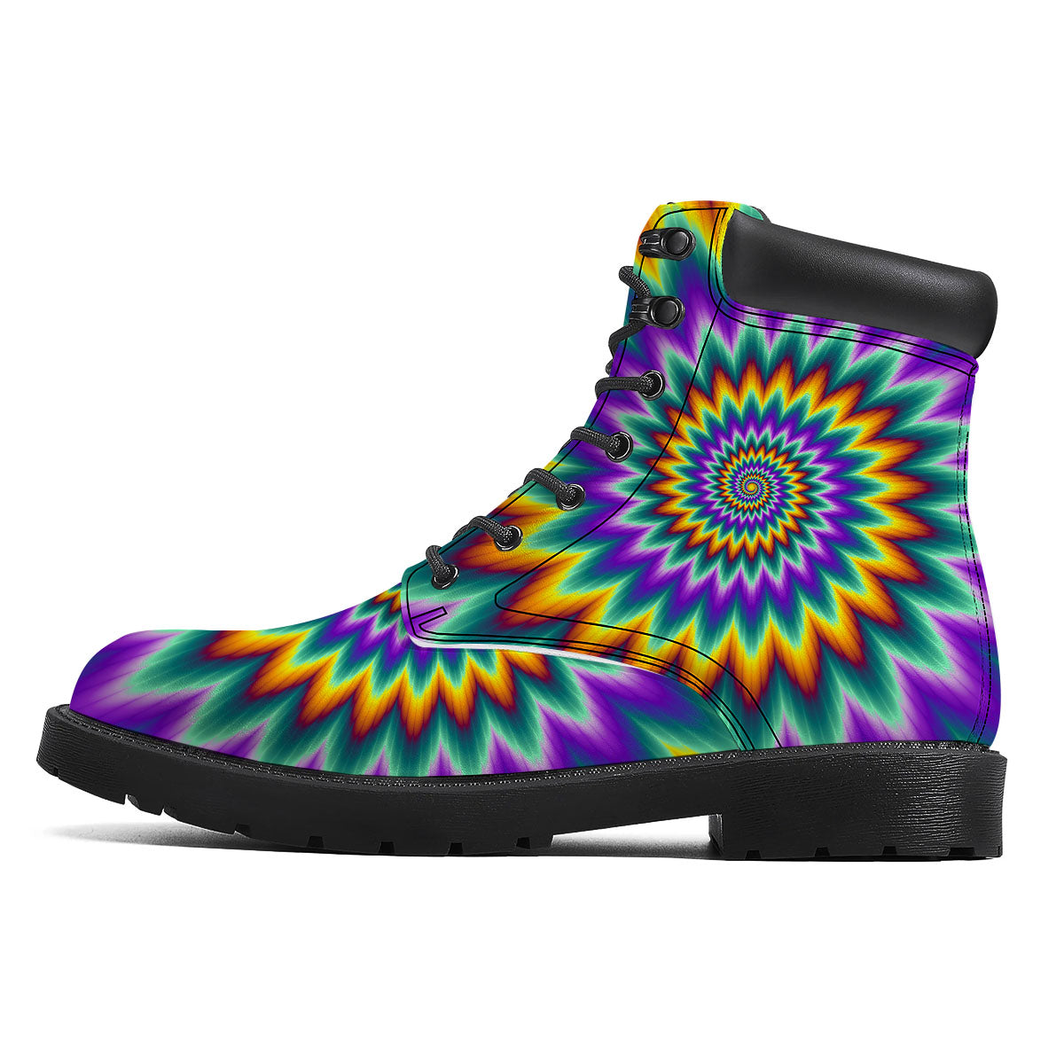 Illusion Optical Rave Psychedelic Boots-grizzshop