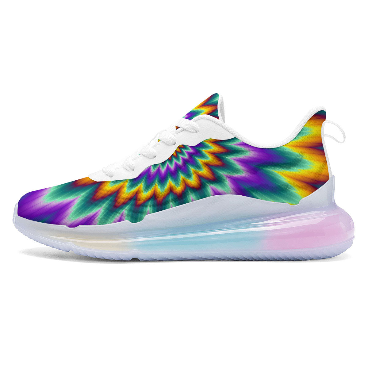 Illusion Optical Rave Psychedelic Running Sneakers-grizzshop