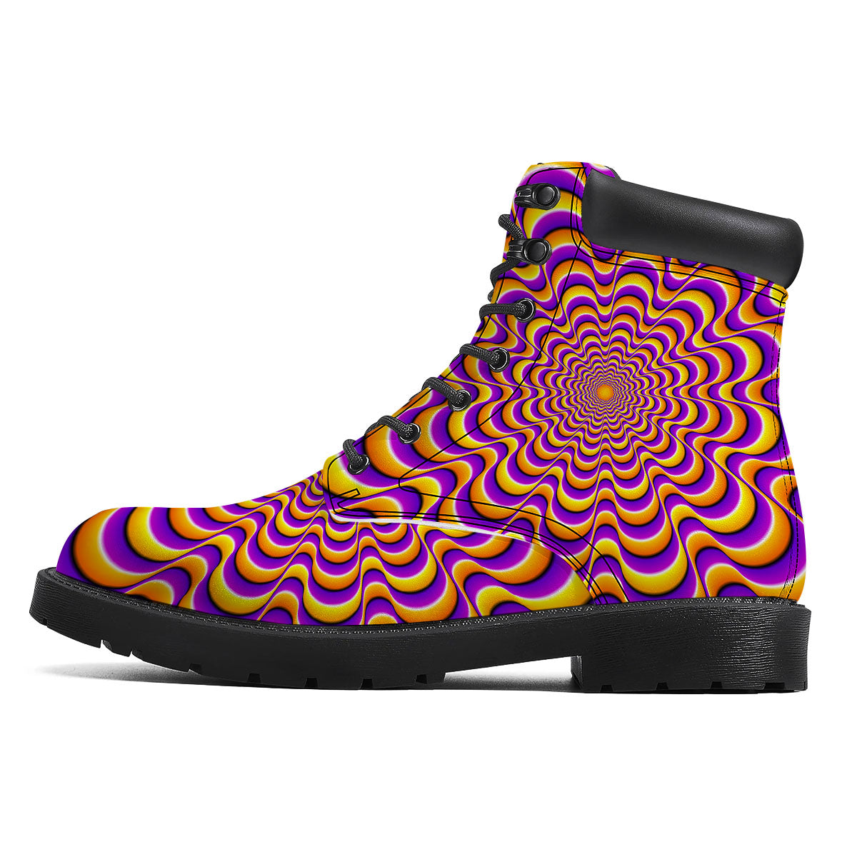 Illusion Optical Wave Psychedelic Boots-grizzshop