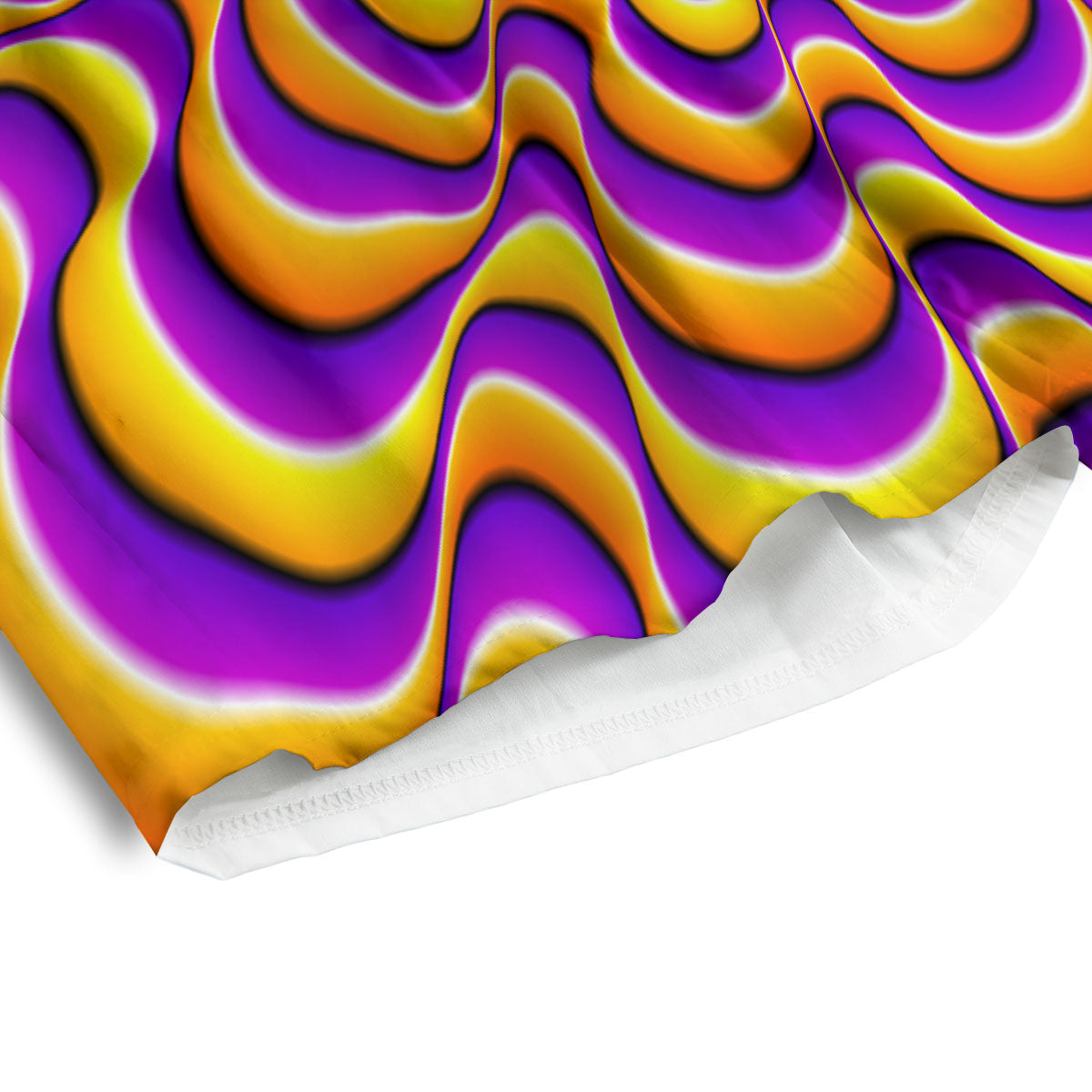 Illusion Optical Wave Psychedelic Men's Athletic Shorts