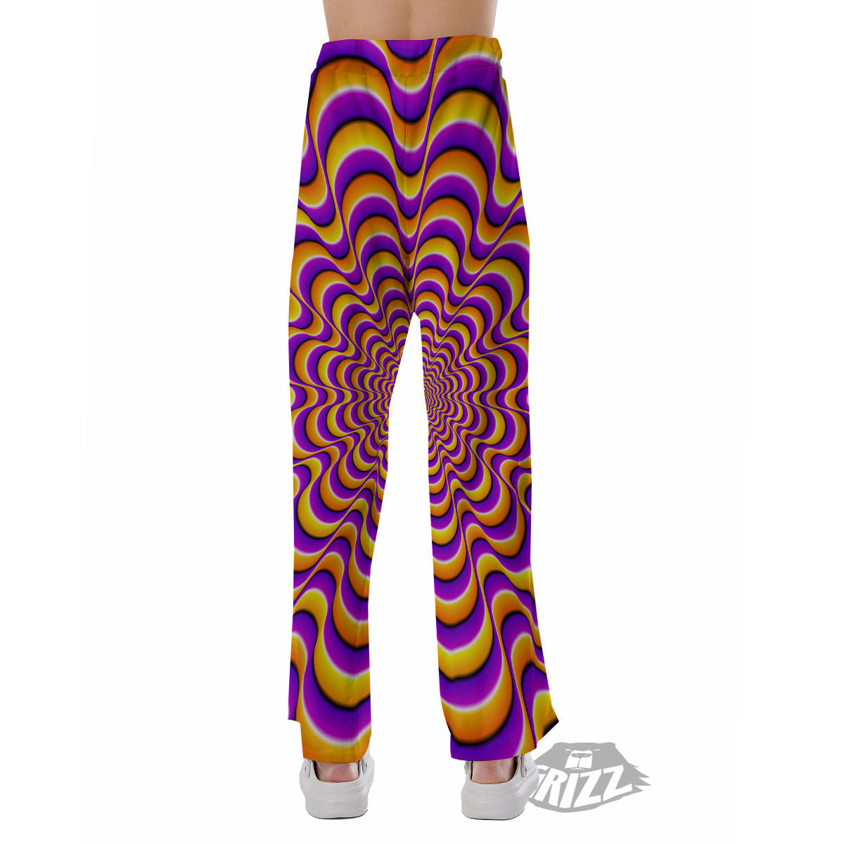 Illusion Optical Wave Psychedelic Pajama Pants-grizzshop