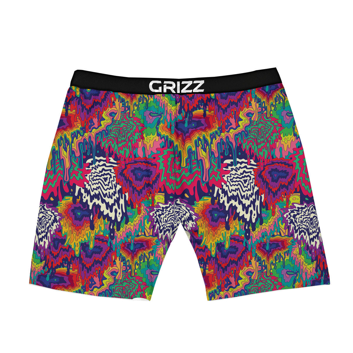 Illusion Psychedelic Print Pattern Boxer Briefs-grizzshop