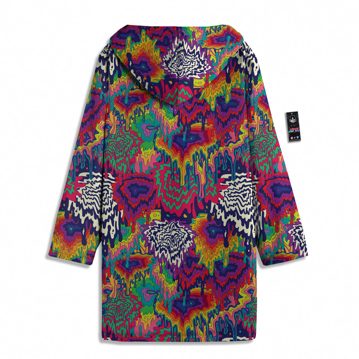 Illusion Psychedelic Print Pattern Men's Windbreaker Jacket-grizzshop