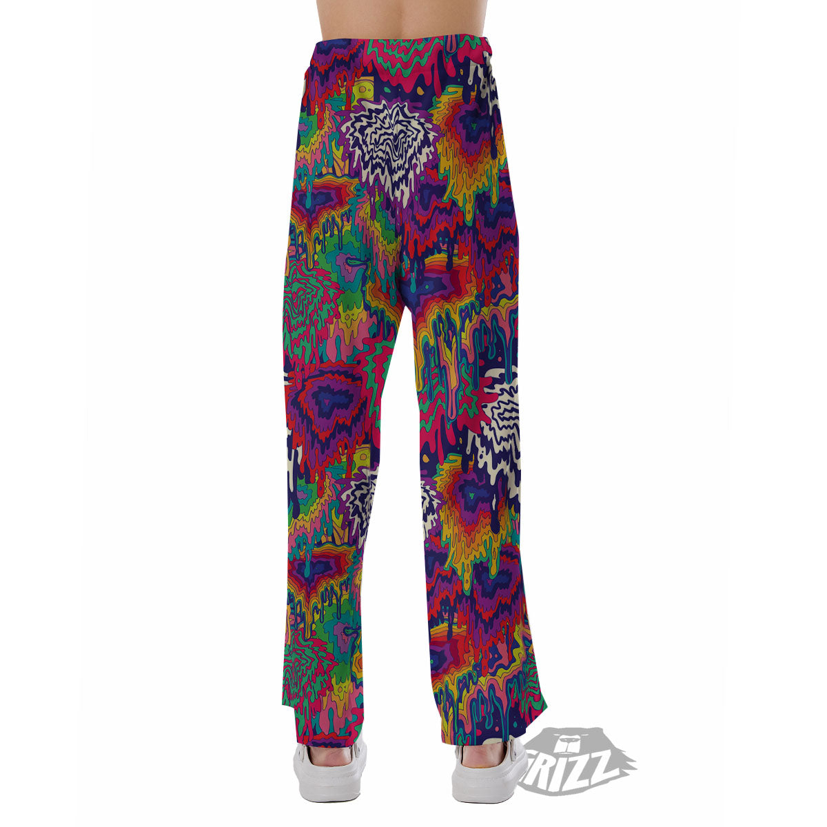 Illusion Psychedelic Print Pattern Pajama Pants-grizzshop