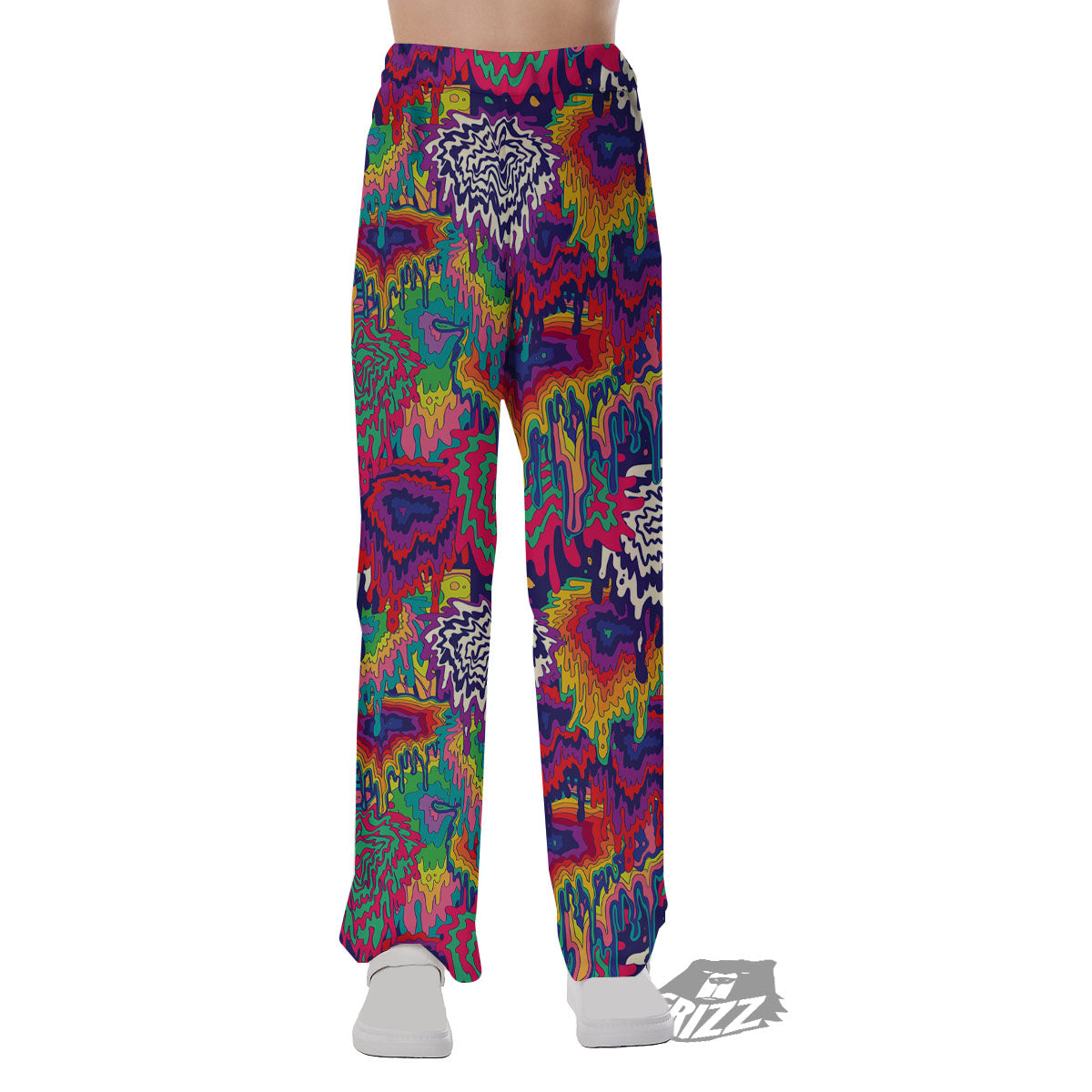 Illusion Psychedelic Print Pattern Pajama Pants-grizzshop