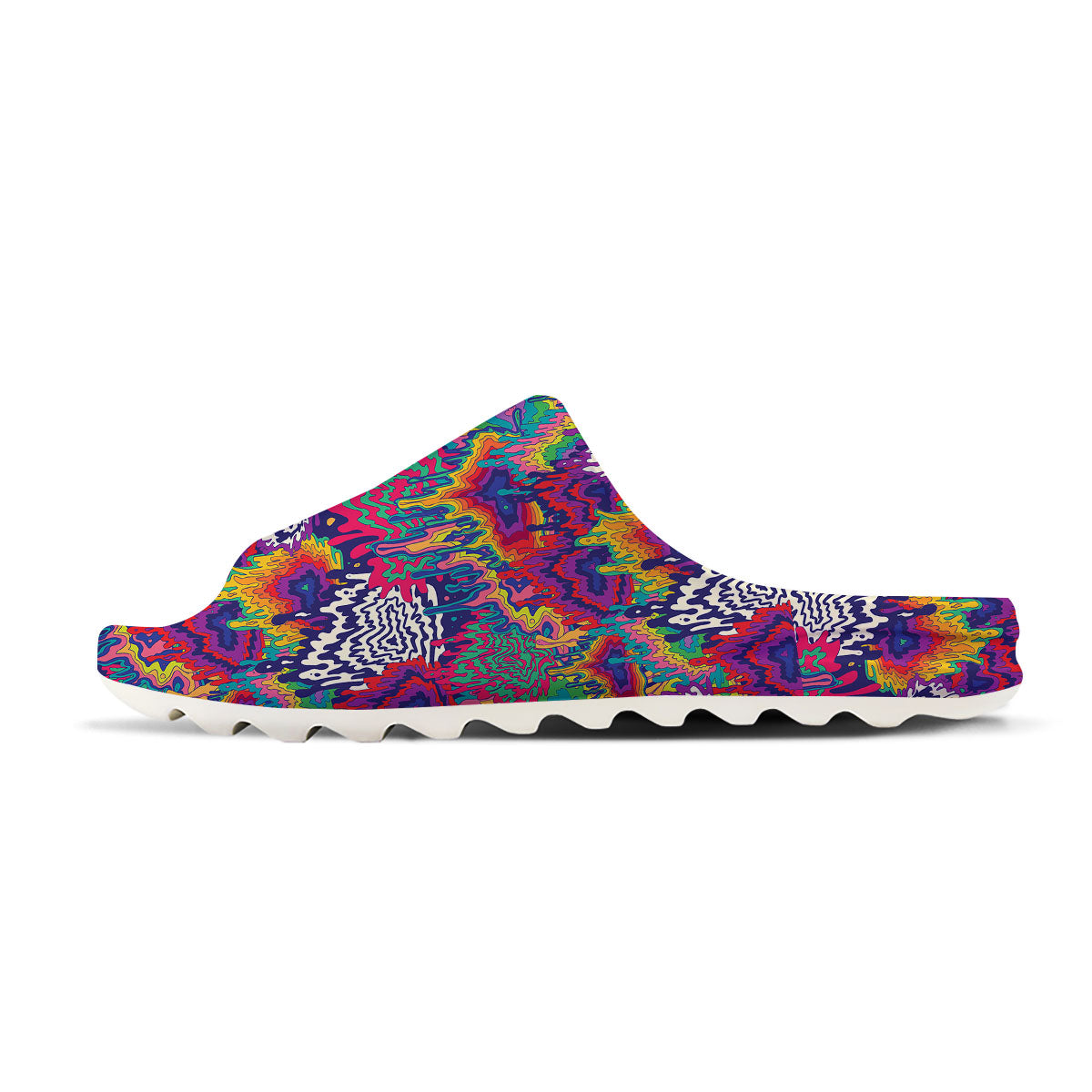 Illusion Psychedelic Print Pattern Sandals-grizzshop