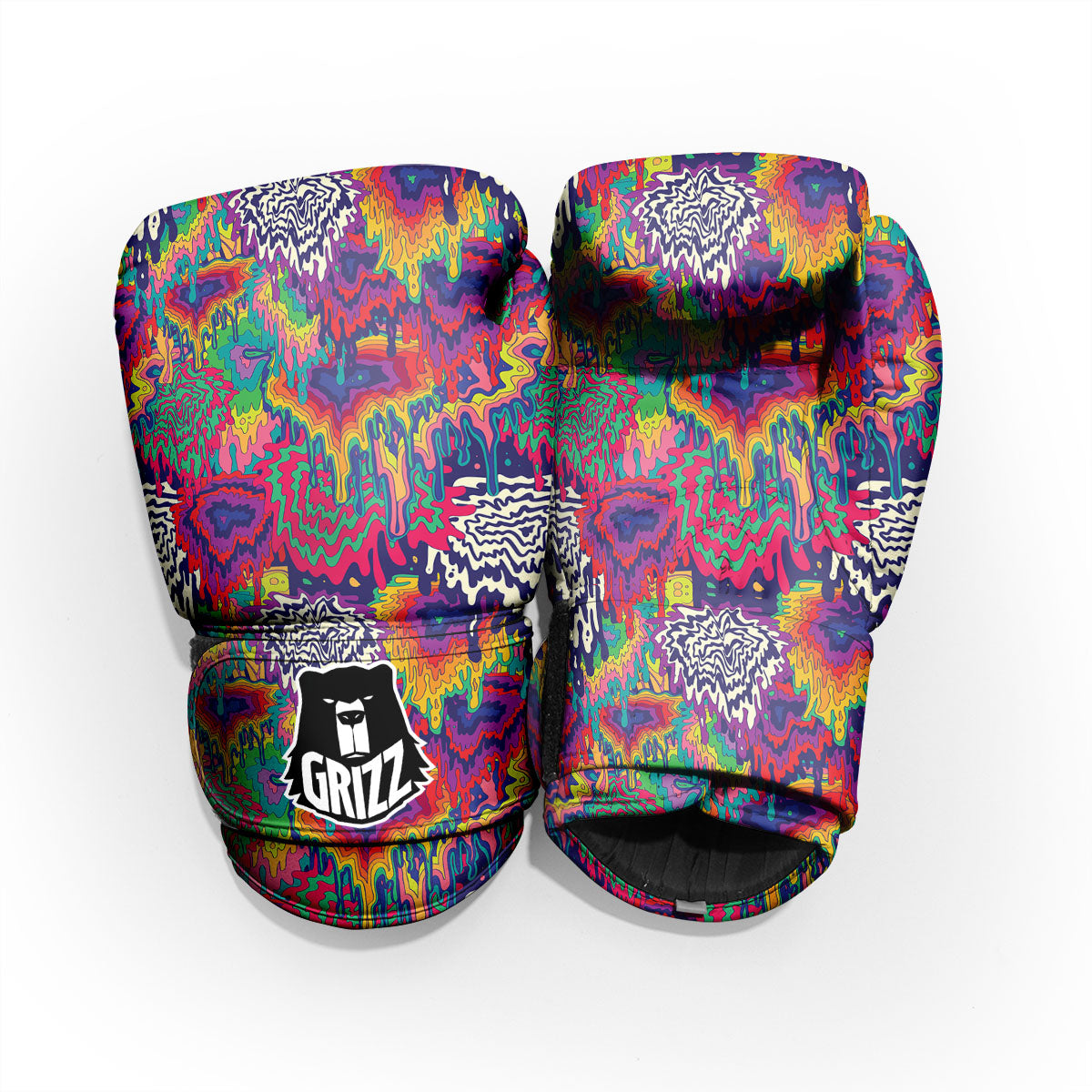 Illusion Psychedelic Print Pattern Pro Boxing Glove
