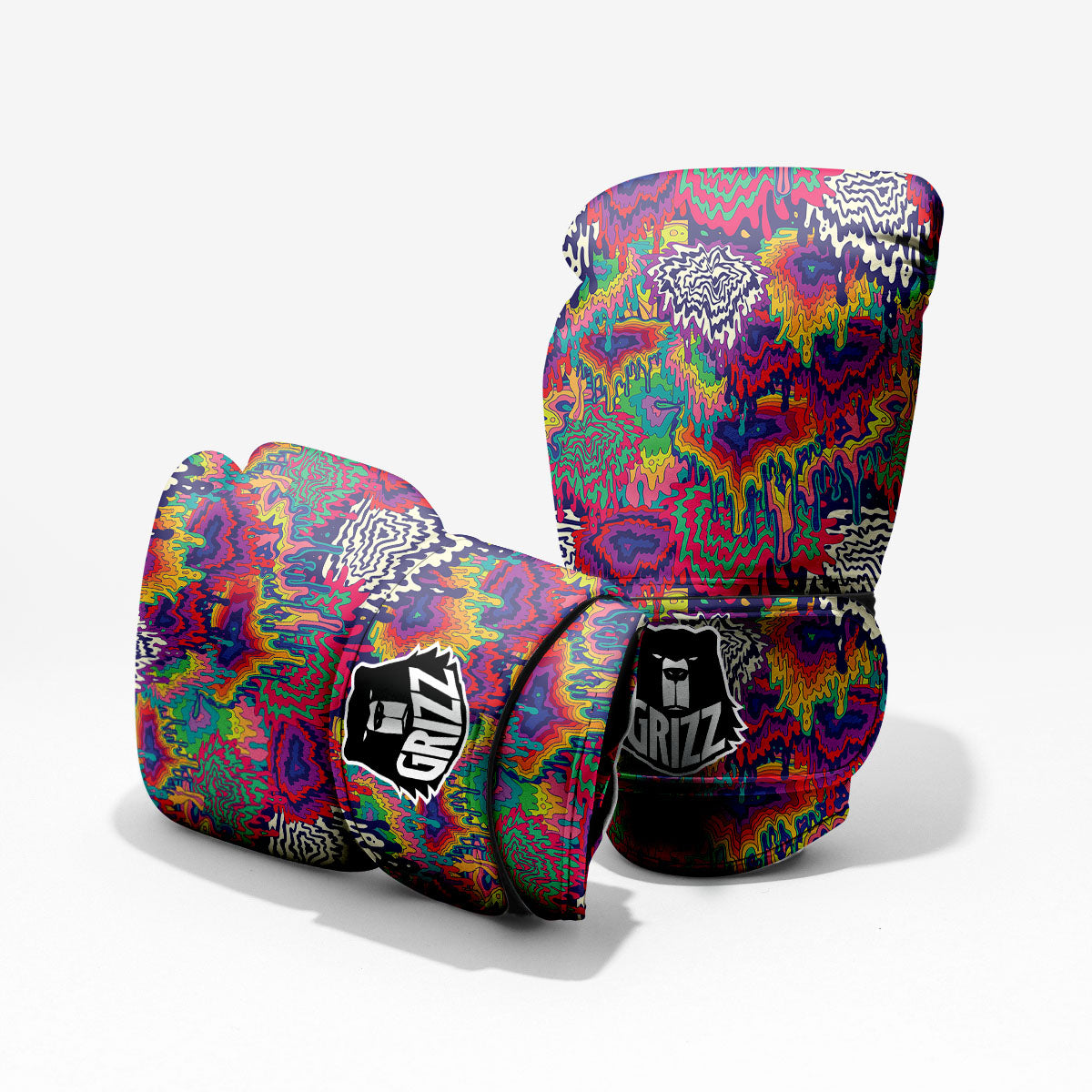 Illusion Psychedelic Print Pattern Pro Boxing Glove