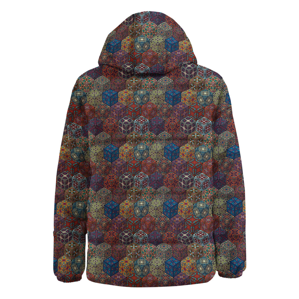 Indian Box Bohemian Print Pattern Down Jacket-grizzshop