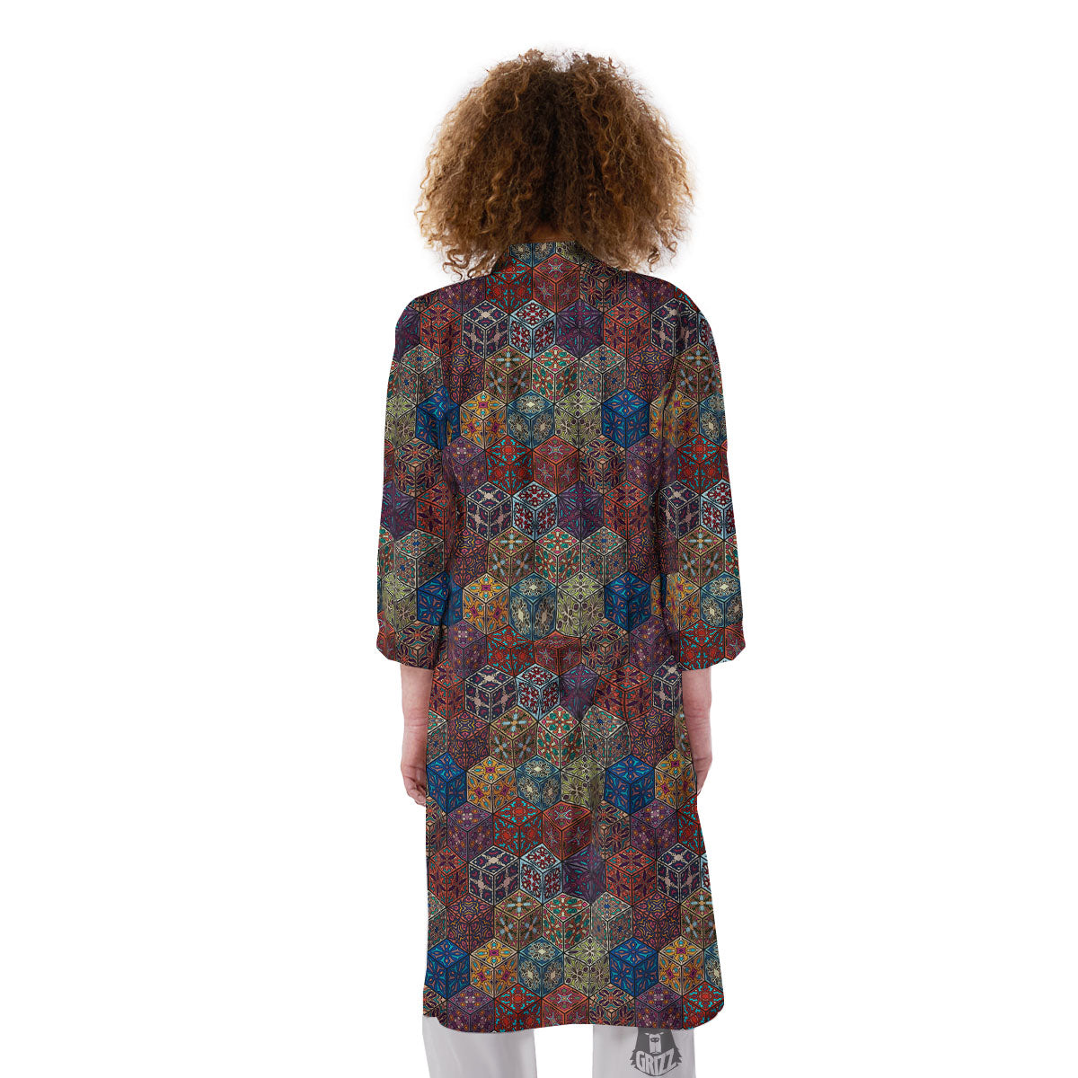 Indian Box Bohemian Print Pattern Kimono-grizzshop
