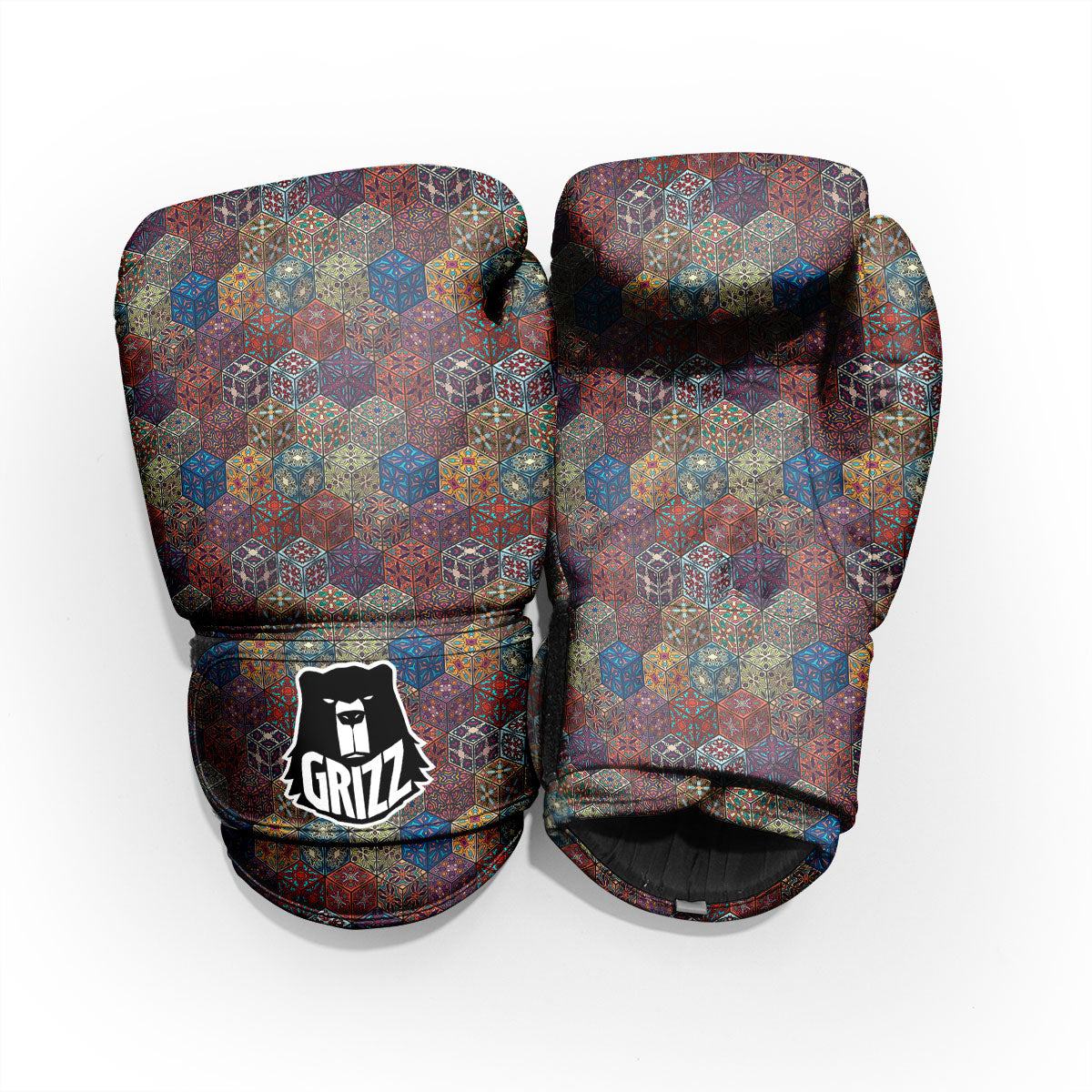 Indian Box Bohemian Print Pattern Pro Boxing Glove