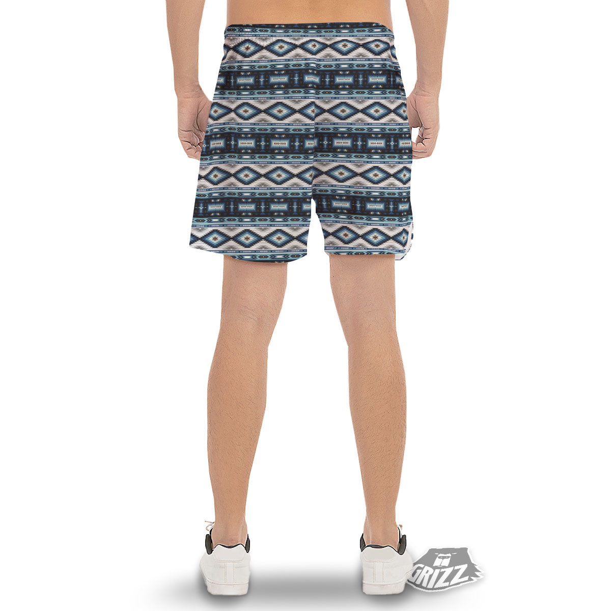 Indian Native American Print Pattern Men's Gym Shorts-grizzshop