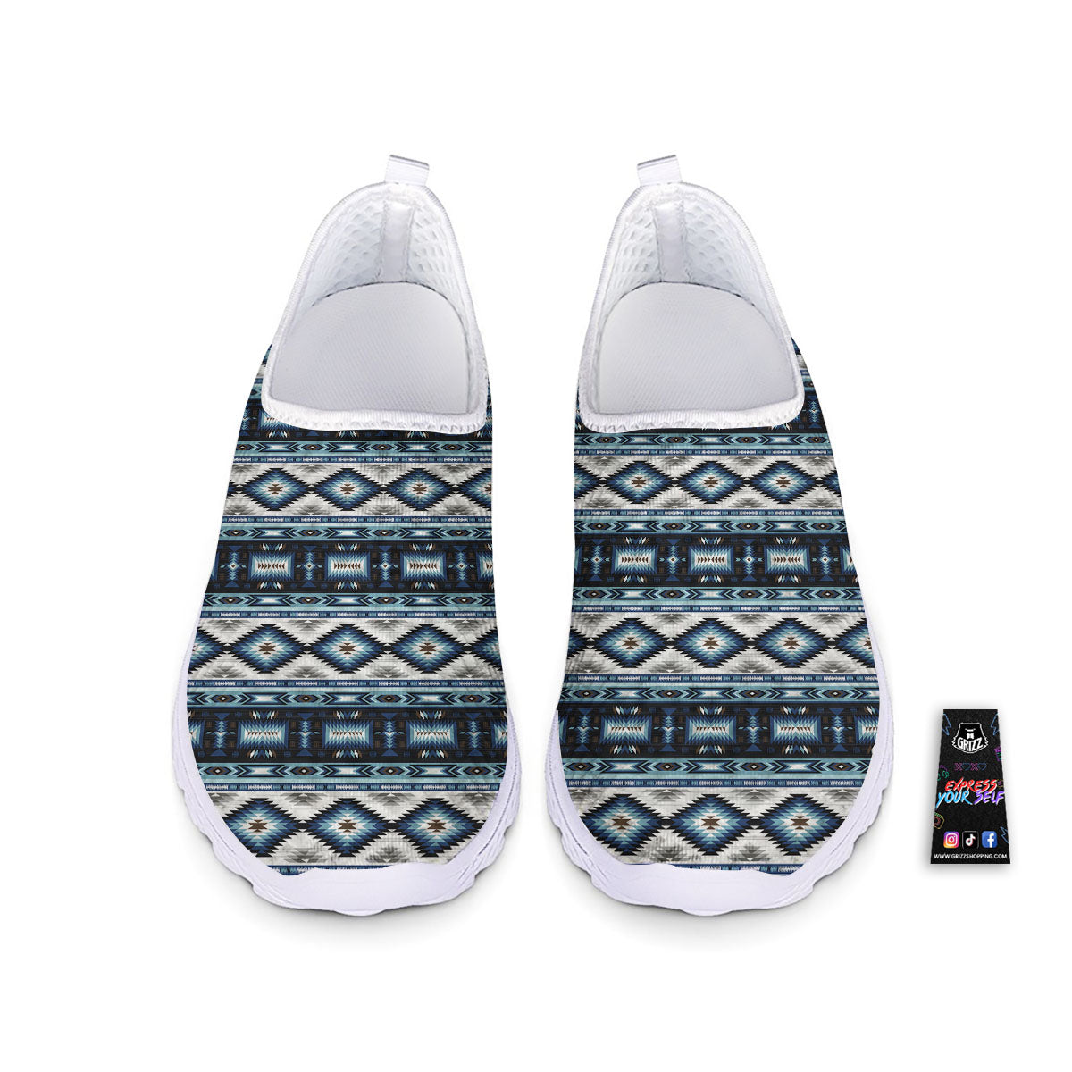 Indian Native American Print Pattern Nurse Shoes-grizzshop