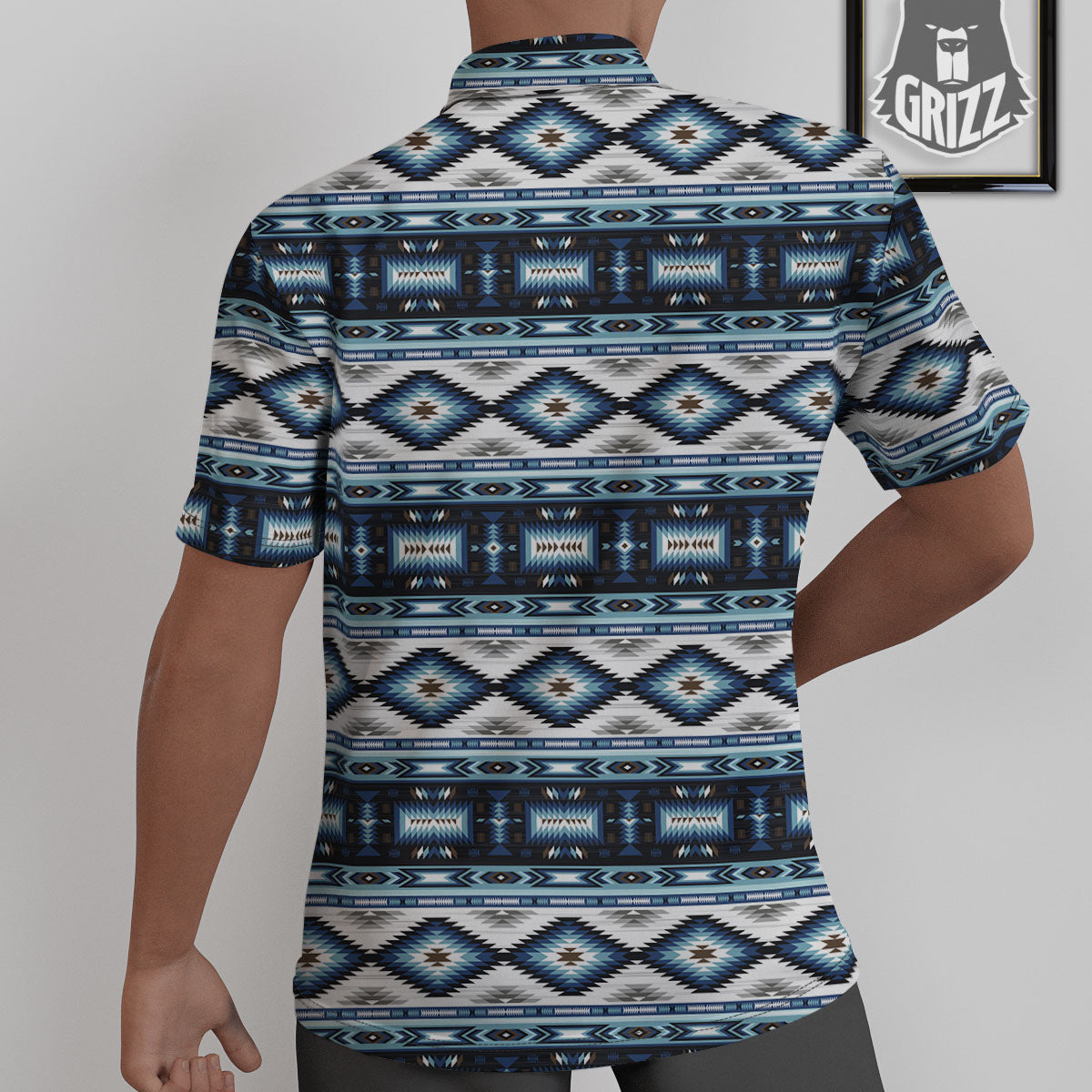 Indian Native American Print Pattern Untucked Shirts-grizzshop