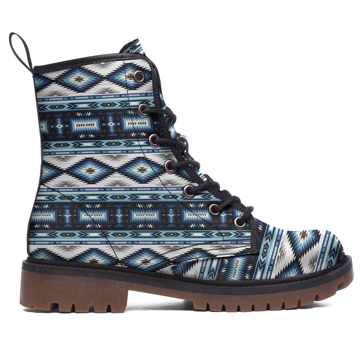 Indian Native American Print Pattern Work Boots-grizzshop