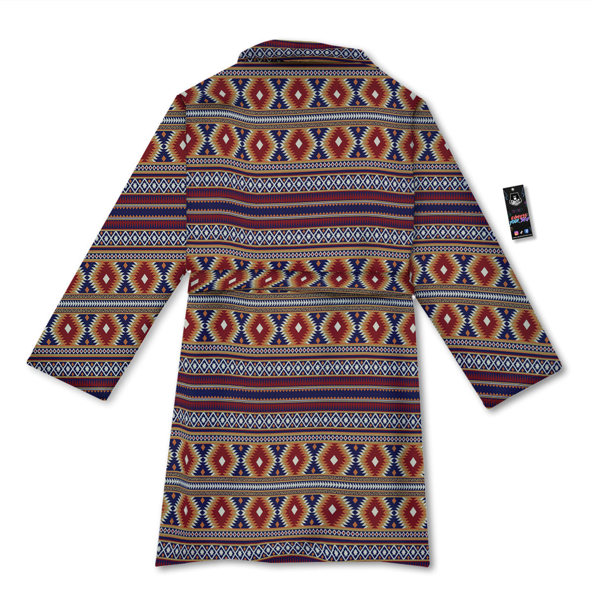 Indian Native Tribal Print Pattern Bathrobe-grizzshop