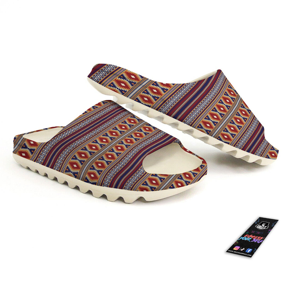 Indian Native Tribal Print Pattern Sandals-grizzshop