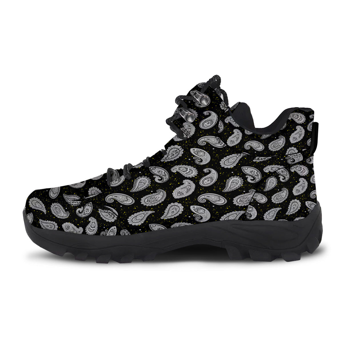 Indian Rug Tribal And Yellow Star Print Pattern Hiking Shoes-grizzshop