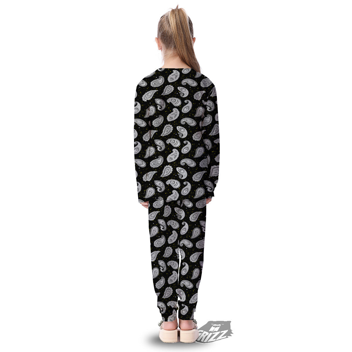Indian Rug Tribal And Yellow Star Print Pattern Kid's Pajamas-grizzshop