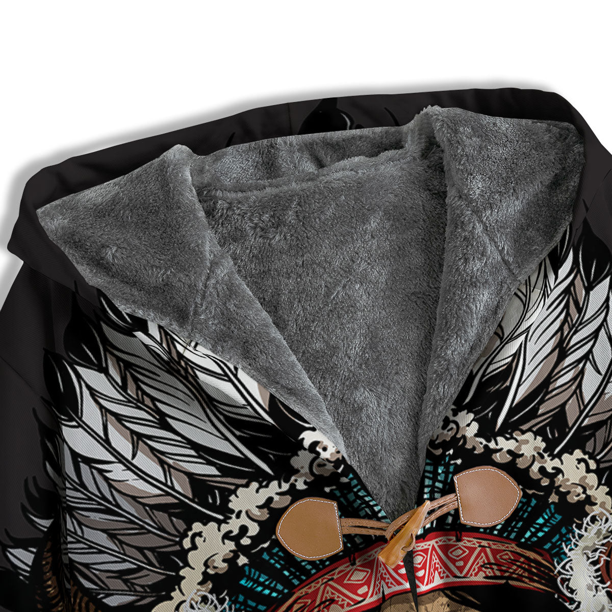 Indian Skull Native American Print Men's Windbreaker Jacket-grizzshop