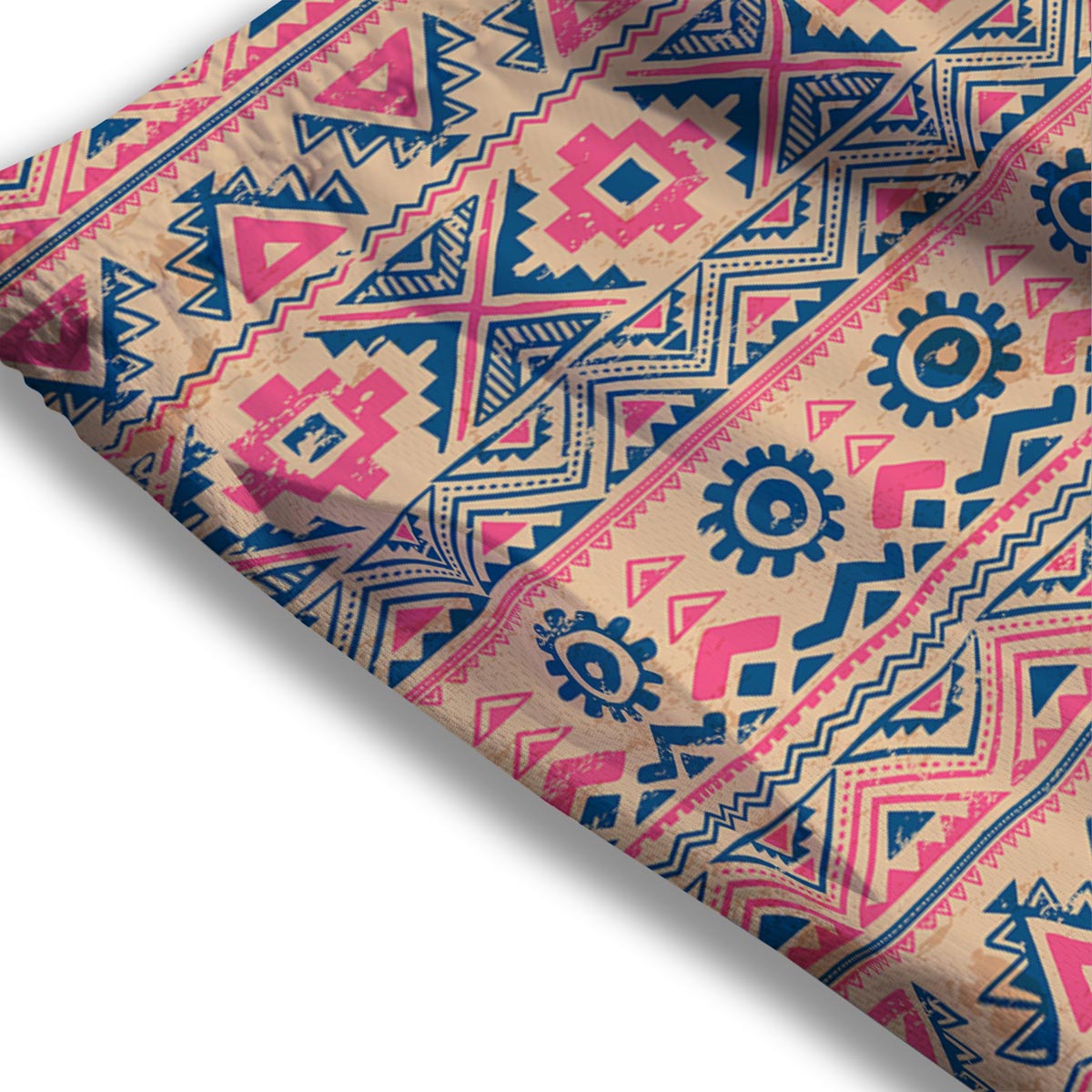 Indian Tribal Native Print Pattern Mesh Shorts