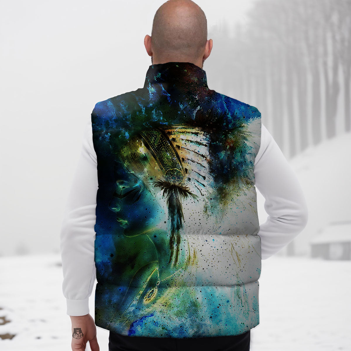 Indian Woman Galaxy Native Down Vest