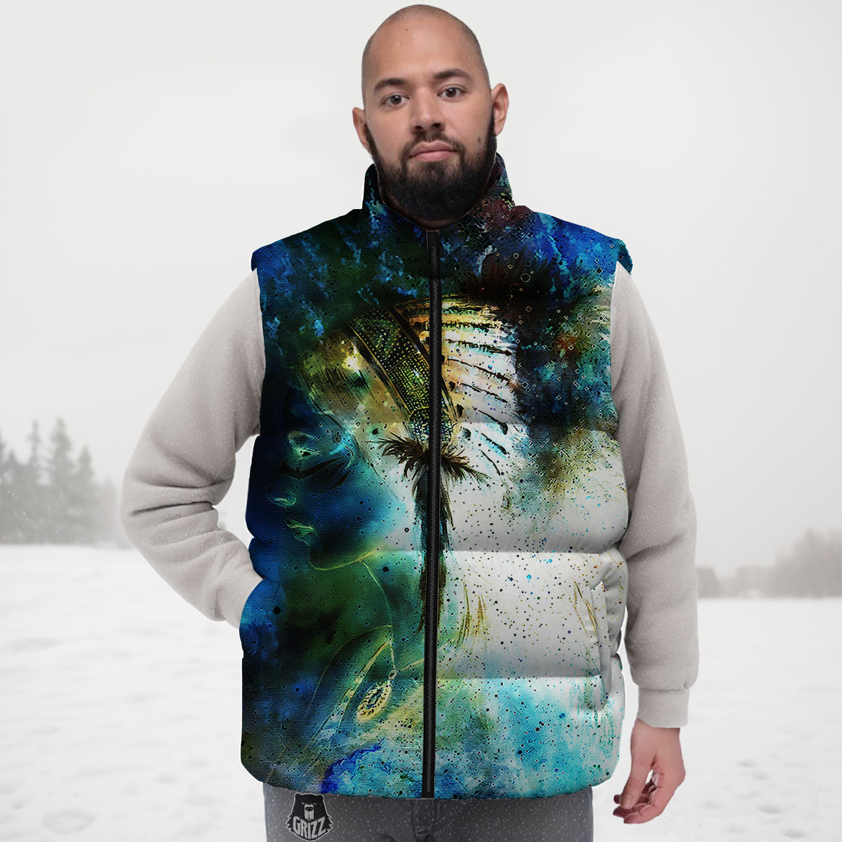 Indian Woman Galaxy Native Down Vest