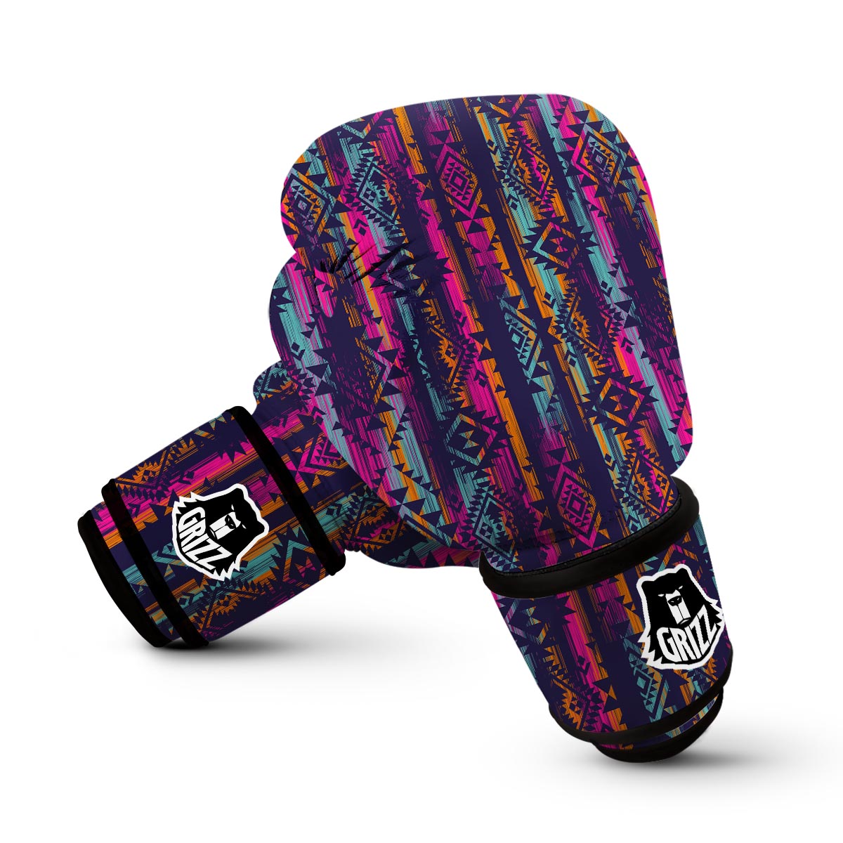 Indians Navajo Aztec Tribal Native American Print Boxing Gloves-grizzshop