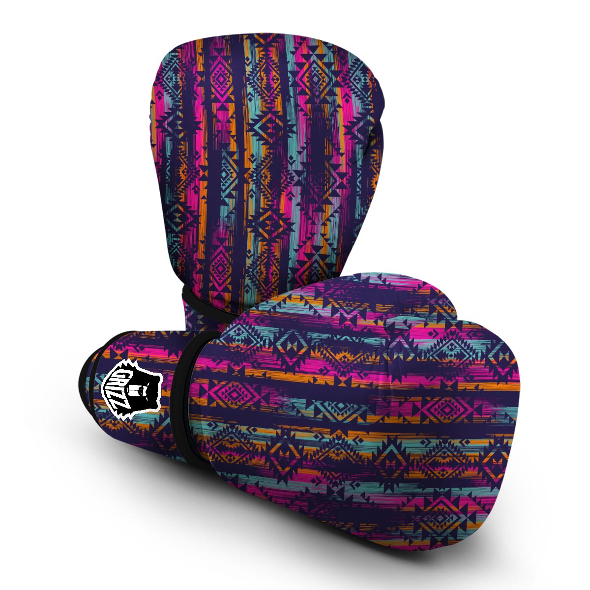Indians Navajo Aztec Tribal Native American Print Boxing Gloves-grizzshop