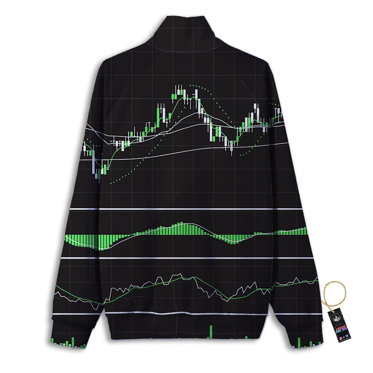 Indicators And Stock Candlestick Print Track Jacket-grizzshop