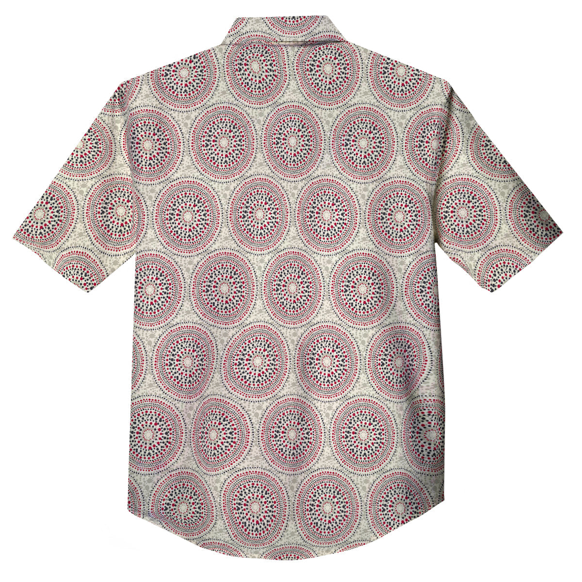 Indigenous Dot Aboriginal Print Pattern Button Up Shirt-grizzshop