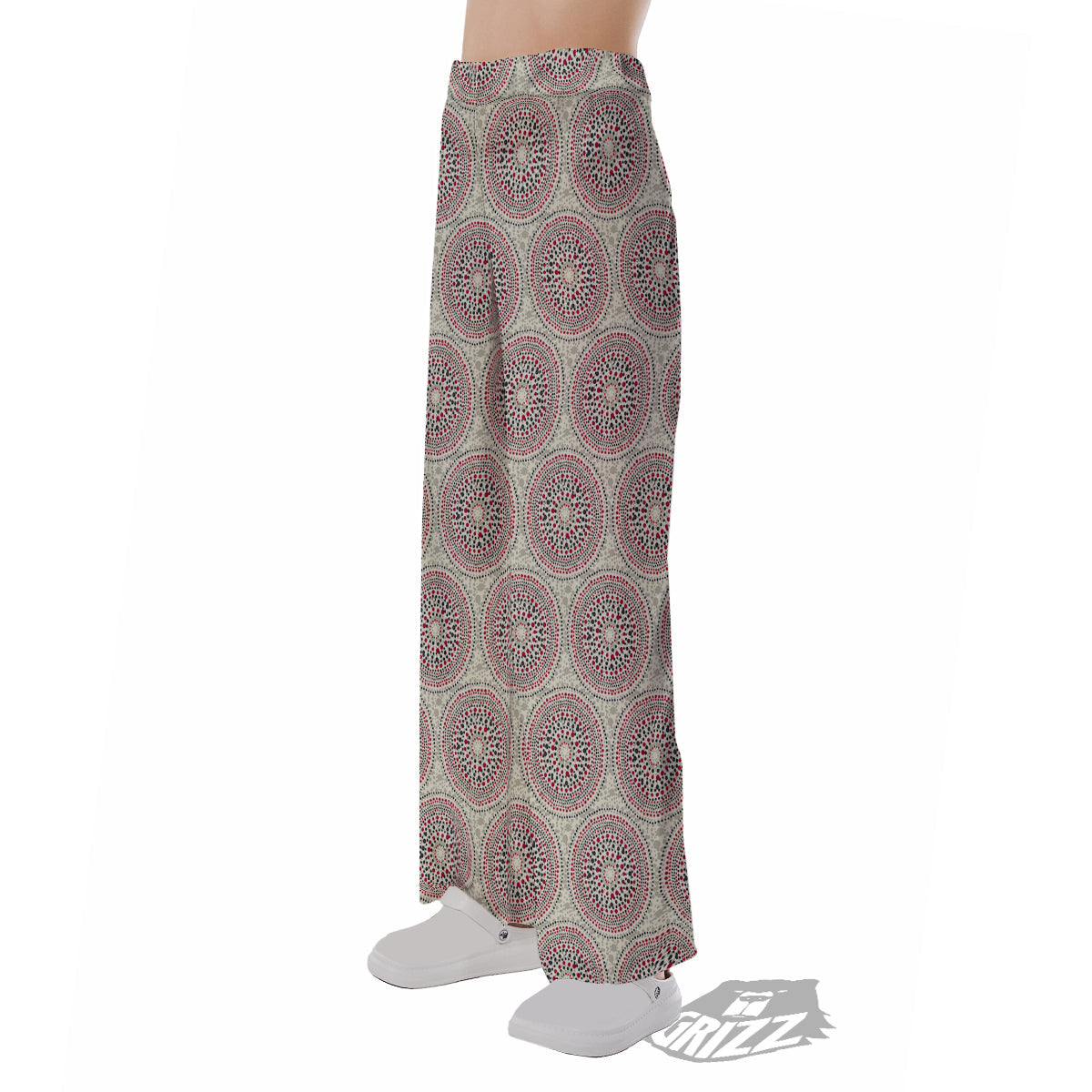 Indigenous Dot Aboriginal Print Pattern Pajama Pants-grizzshop