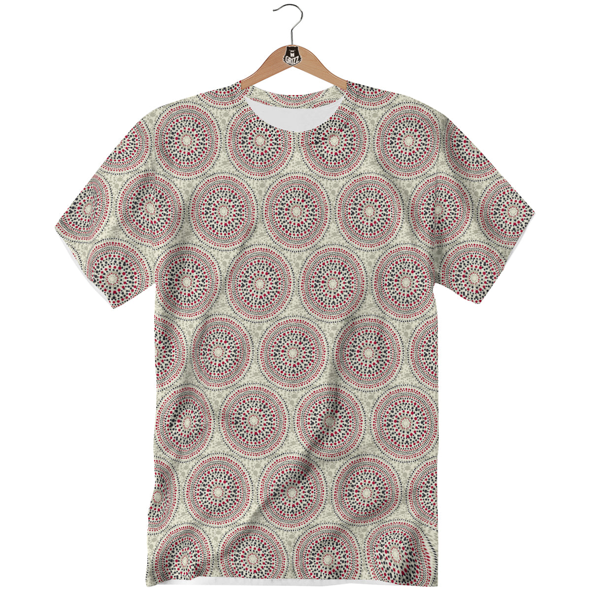 Indigenous Dot Aboriginal Print Pattern T-Shirt-grizzshop
