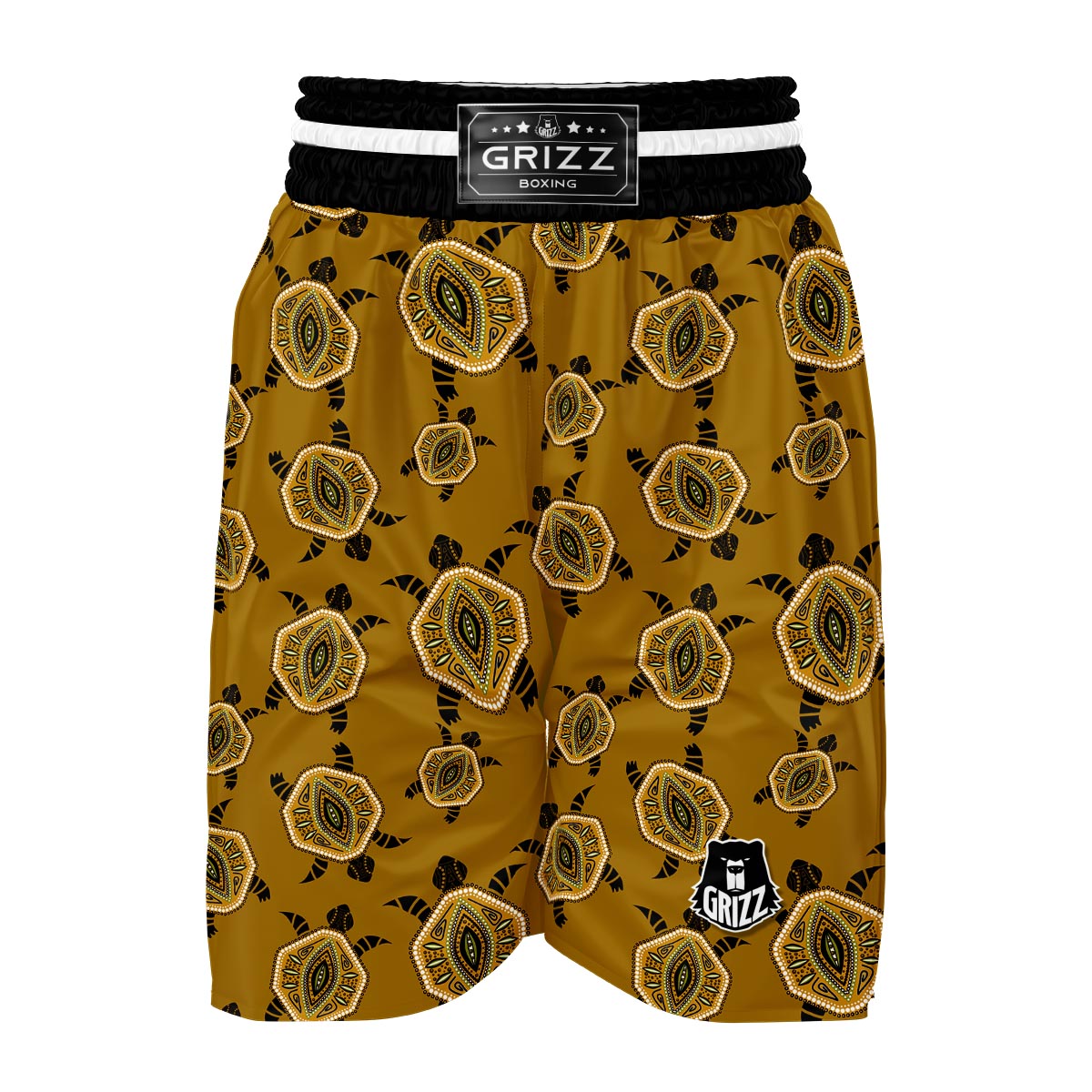 Indigenous Turtle Boxing Shorts-grizzshop