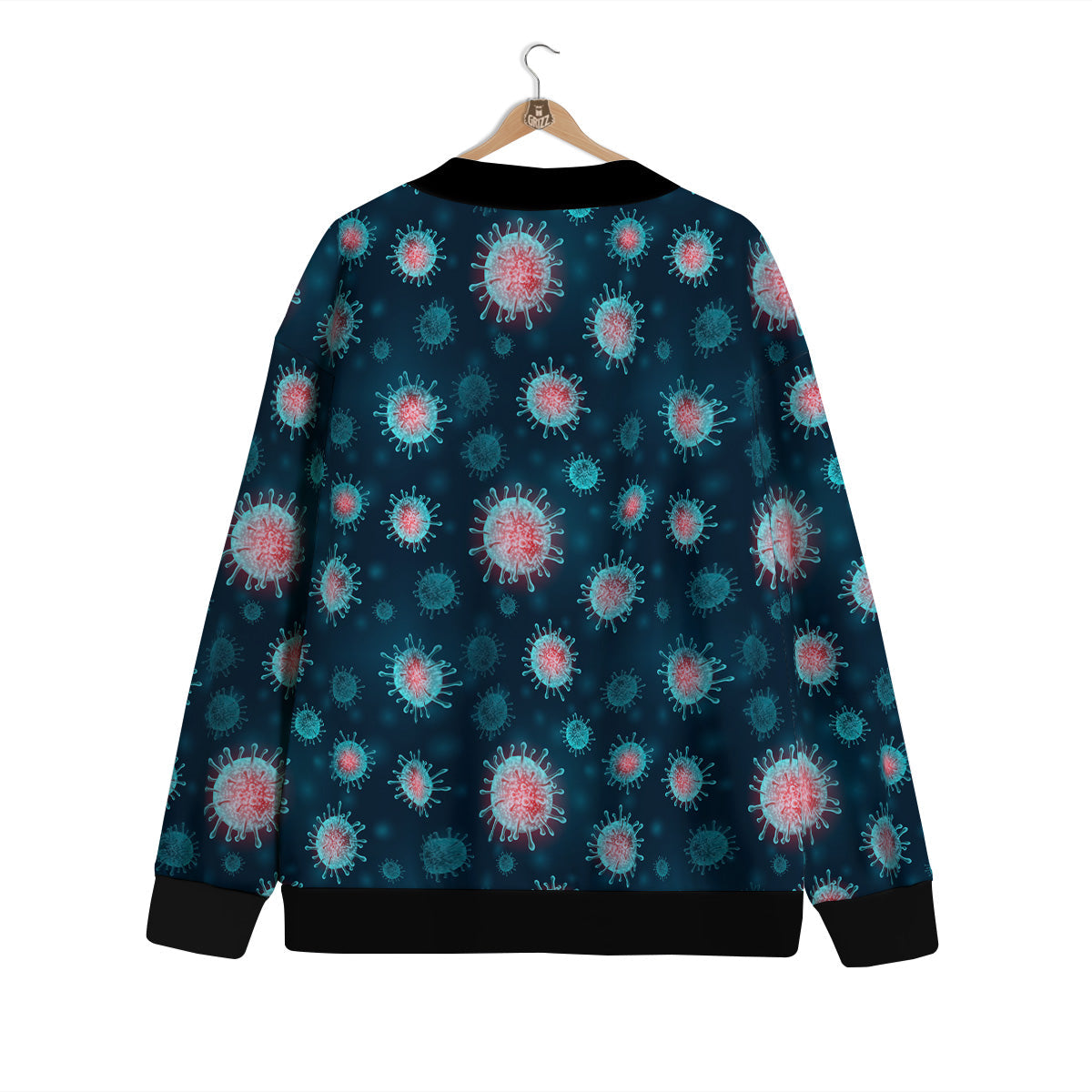 Infection Virus Print Pattern Cardigan-grizzshop